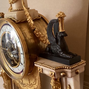 Louis XVI clock with dates signed