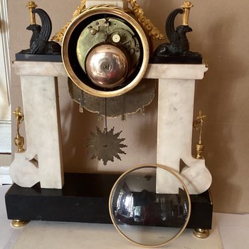 Louis XVI clock with dates signed