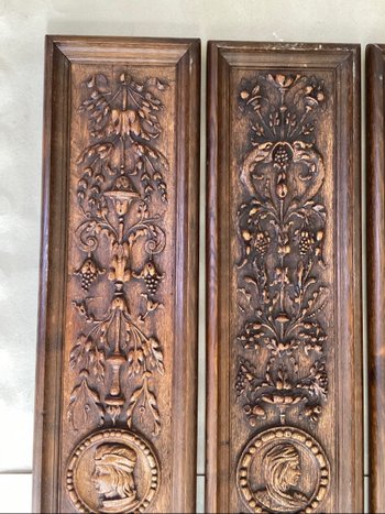 Four 18th century panels