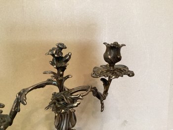 Pair Of Candelabras Louis XV