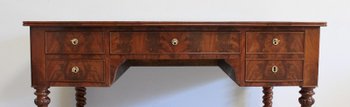 Mahogany Flat Desk, Restoration Period - Early 19th Century