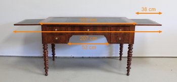 Mahogany Flat Desk, Restoration Period - Early 19th Century