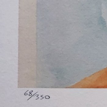 1970 Superba litografia originale di František Kupka in edizione limitata