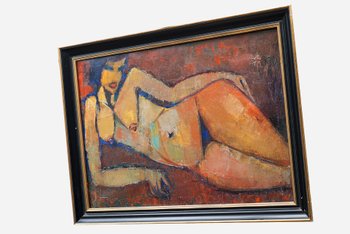 Pierre SUDRÉ, Nude woman, oil on canvas