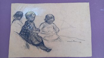  Tre bambini piccoli /disegno di Claude Firmin