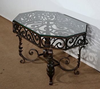 Wrought Iron Coffee Table - 1930