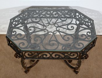 Wrought Iron Coffee Table - 1930