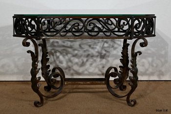 Wrought Iron Coffee Table - 1930