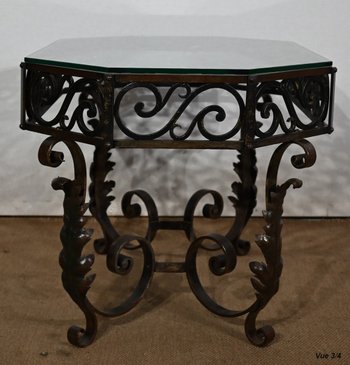 Wrought Iron Coffee Table - 1930