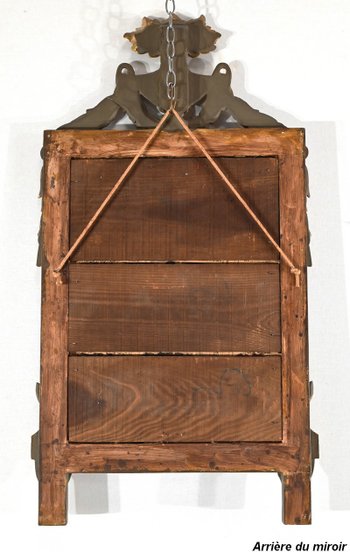 Petit miroir en Bois doré, style Louis XVI – Début XXe