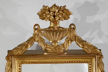 Petit miroir en Bois doré, style Louis XVI – Début XXe