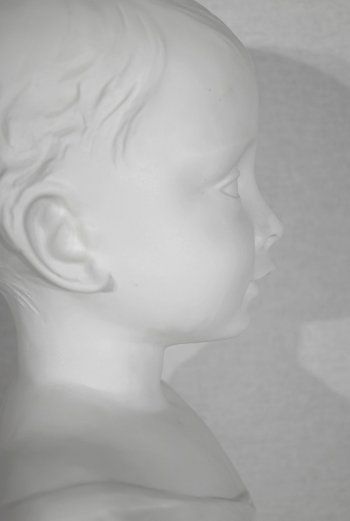 Bust of Child in Biscuit of Limoges - Beginning XXth