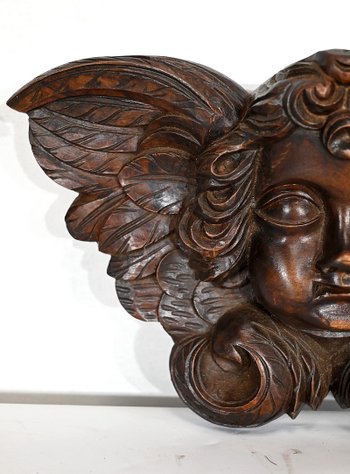 Paire d’Angelots en Bois Sculpté – Fin XIXe