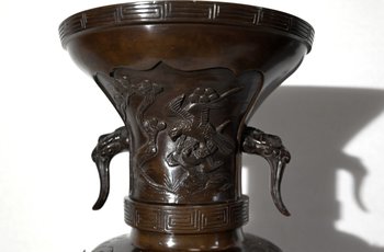 Importante Paire de Vases en Bronze, Japon – 1900