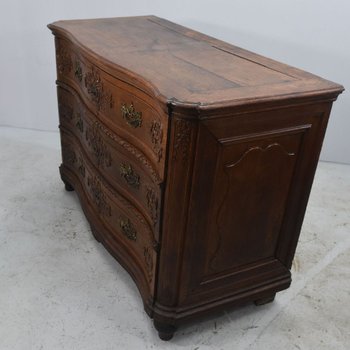 Liégeoise Commode In Louis XVI Oak Eighteenth Time