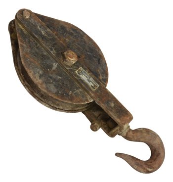 Metal Marine Pulley Early Twentieth Time (x6)