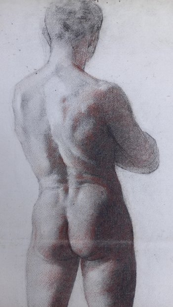 académie d'homme/ dessin de Claude Firmin