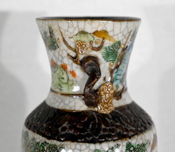 Nanjing Vase aus zerbrochenem Steingut, China - 19. Jahrhundert