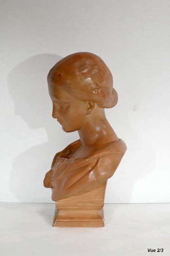 Busto in terracotta, firmato Atelier Lorenzi – 1920