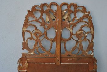 Miroir En Bois Doré Louis XVI époque XIXème