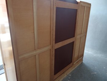 1940 Wardrobe In Maple Sycamore Veneer And Lemon Tree