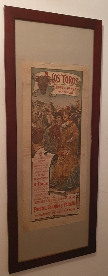 Affiche De Corrida , A Los Toros , Imp Ortega , Lorilleux , 1901.