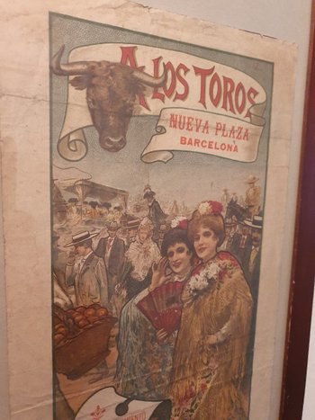 Affiche De Corrida , A Los Toros , Imp Ortega , Lorilleux , 1901.