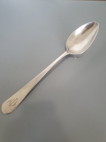 Ragout Spoon , Palma De Majorca , Spain , Sterling Silver . Early XX°.