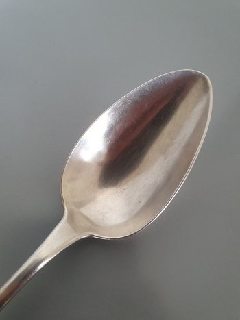 Ragout Spoon , Palma De Majorca , Spain , Sterling Silver . Early XX°.