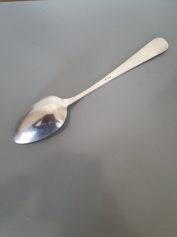 Ragout Spoon , Palma De Majorca , Spain , Sterling Silver . Early XX°.