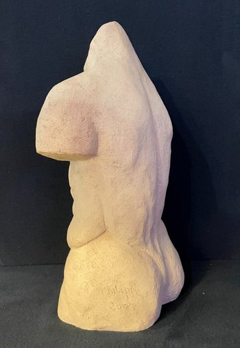 Busto di antico in terracotta di Philippe Conficconi