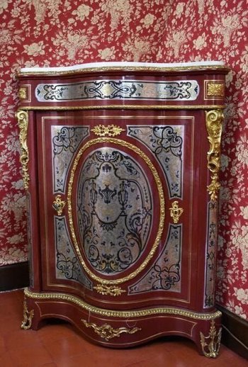 Pair of Boulle Marquetry Corner Chests Late 19th Century