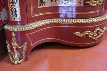 Pair of Boulle Marquetry Corner Chests Late 19th Century