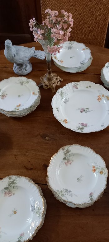 table service porcelain of Limoges XXth