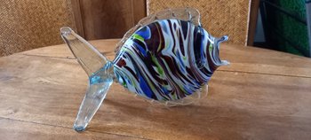 poisson en verre de Murano/ années 70