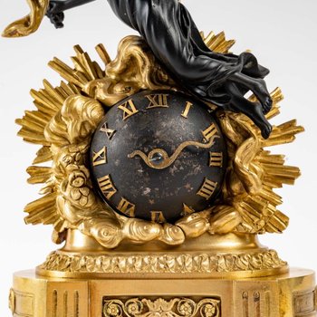 Small Miniature Clock Louis XIV Style End of XIXth Century