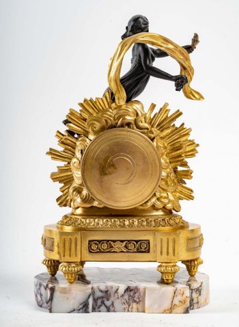 Small Miniature Clock Louis XIV Style End of XIXth Century