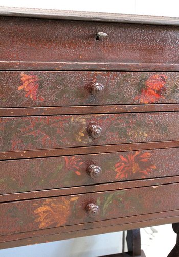 Small Pine and Varnish Cracked Chiffonnier - 1920