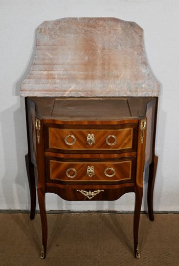 Petite commode d’Entre-deux, style Transition Louis XV / Louis XVI – Début XXe