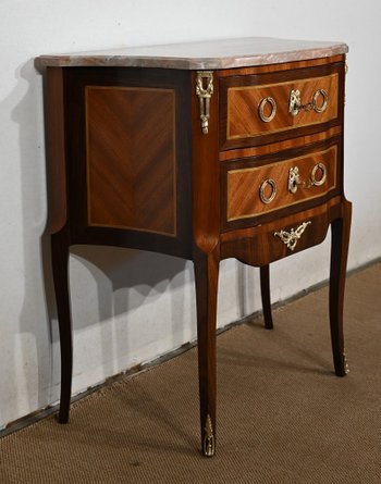 Petite commode d’Entre-deux, style Transition Louis XV / Louis XVI – Début XXe