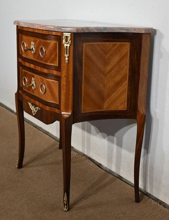 Petite commode d’Entre-deux, style Transition Louis XV / Louis XVI – Début XXe