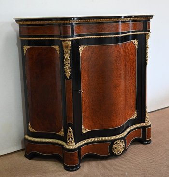 Sideboard in burr cedar, Napoleon III period - Mid 19th century