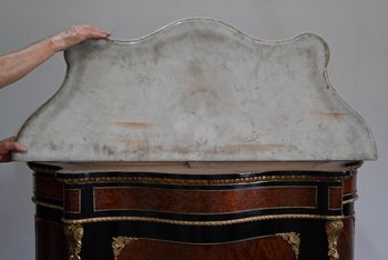 Sideboard in burr cedar, Napoleon III period - Mid 19th century