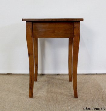 Small solid cherry wood end table, Louis XV taste - 2nd half of the 19th century