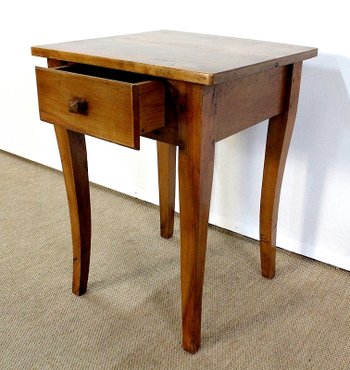 Small solid cherry wood end table, Louis XV taste - 2nd half of the 19th century