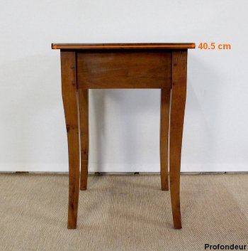 Small solid cherry wood end table, Louis XV taste - 2nd half of the 19th century