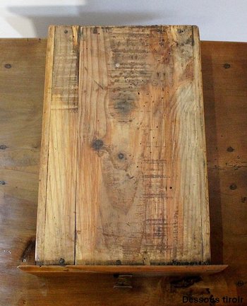 Small solid cherry wood end table, Louis XV taste - 2nd half of the 19th century