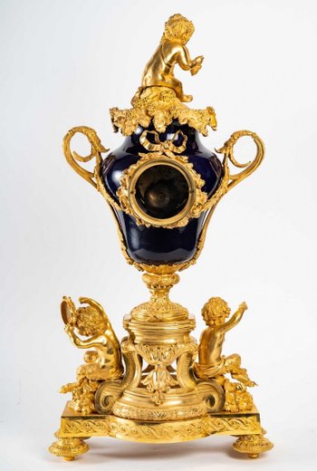 A Late 19th Century Porcelain And Gilt Bronze Trim