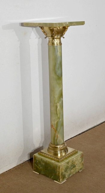 Onyx and Bronze Column - 2nd half XIXth century