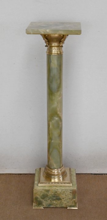 Onyx and Bronze Column - 2nd half XIXth century